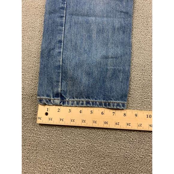 Levi’s 569 Jeans Men 29x30 Blue Denim Loose Straight Zip Fly Five Pocket Patch - Picture 8 of 9